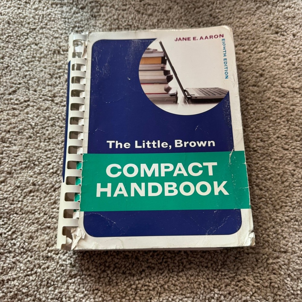 Pearson The Little, Brown Compact Handbook by Jane E. Aaron Writing 8th Edition