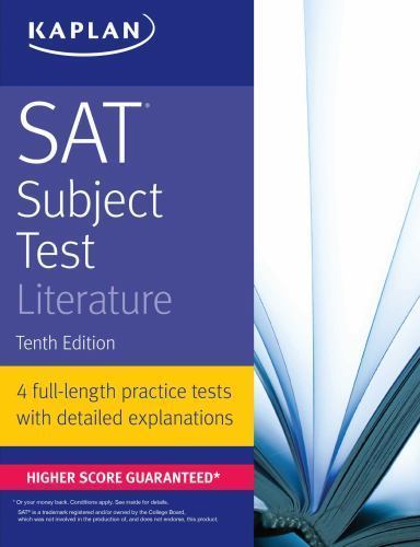 Kaplan Test Prep Ser.: SAT Subject Test Literature by Kaplan Test Prep (2017,…