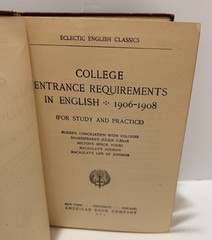 College Entrance Requirements in English 1906-1908