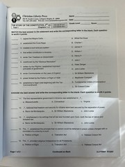 The Story of the Constitution Test Packet Second Ed~Christian Liberty P12 05
