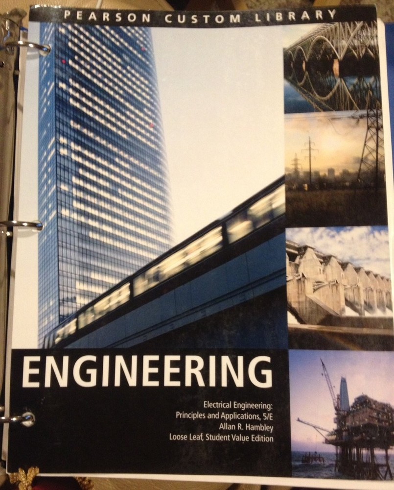 Electrical Engineering: Principles and Applications – hardcover Hambley, All…