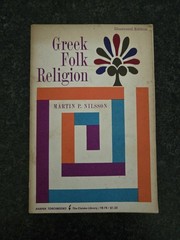 1961 PB Greek Folk Religion by Nilsson, Martin P. Gd
