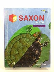 Saxon Math Student Edition Book – Hardcover, by Stephen Hake – Acceptable n
