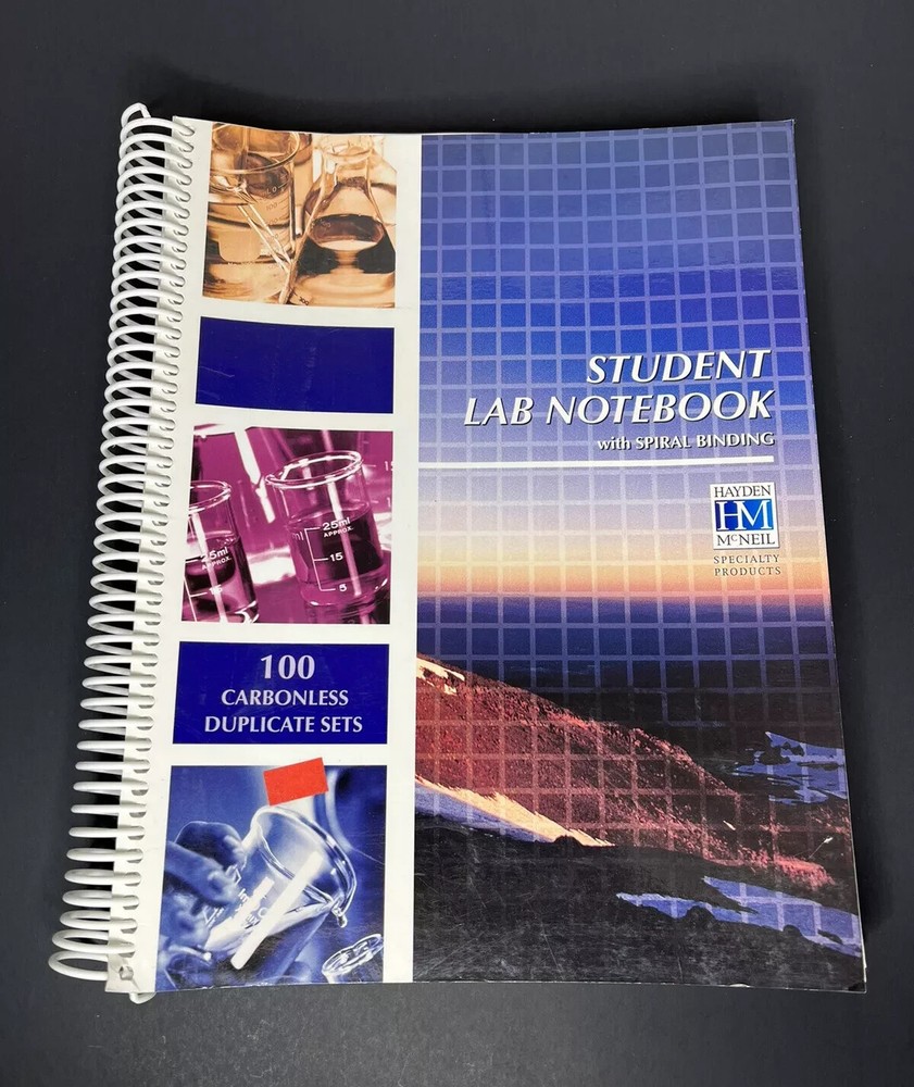 Student Lab Notebook: 65 (of 70) Side Bound Duplicate pages by Hayden-McNeil
