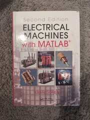 Electrical Machines with MATLAB® by Turan Gonen (2011, Hardcover)