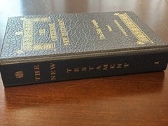 The Orthodox NEW TESTAMENT Holy Gospels Vol. 1 Blue Hard Cover Book New