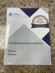ICS 25th Anniversary Volume by Ics 25th Anniversary Committee (2014, Hardcover)