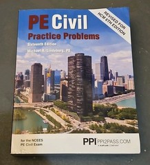 PE Civil Practice Problems 16th Sixteenth Edition Michael R. Lindeburg