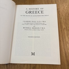 A History of Greece Bury and Meiggs vintage hardback book 1975