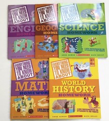 Scholastic Everything You Need to Know 4th-6th Grade Workbook Lot 5 Books