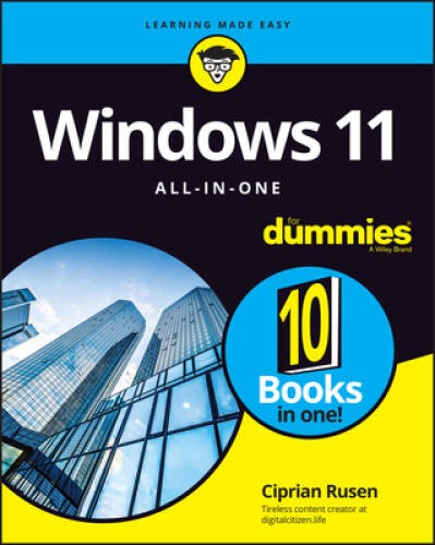 Windows 11 All-in-One For Dummies (For Dummies (ComputerTech)) – VERY GOOD