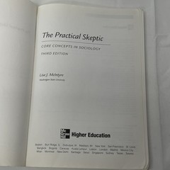 The Practical Skeptic: Readings in Sociology by Lisa J. McIntyre Third Edition