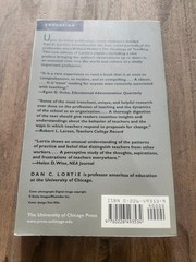 Schoolteacher : A Sociological Study by Dan C. Lortie (2002, Trade Paperback)
