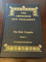 The Orthodox NEW TESTAMENT Holy Gospels Vol. 1 Blue Hard Cover Book New