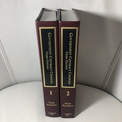Government Contract Changes Third Edition Volume 1 +2 Law Book By Nash & Feldman