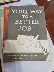 Vintage 50s 60s Advance Trades School ATS Chicago Training Binders – Lot
