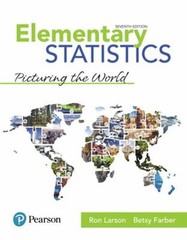 Elementary Statistics : Picturing the World Hardcover Betsy, Lars
