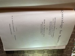 Gynecology for Nurses 1946 Campbell & Shannon F.A. Davis Medical Nursing