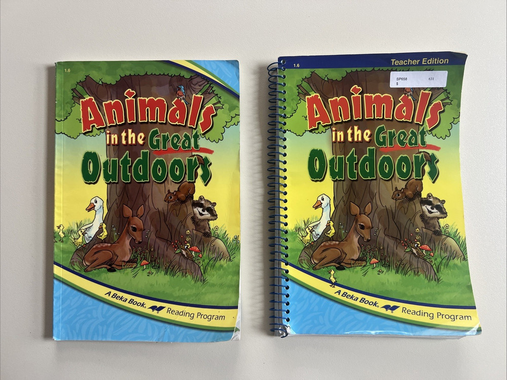 A Beka 1st Grade Animals in the Great Outdoors Set – Teacher and Student Books