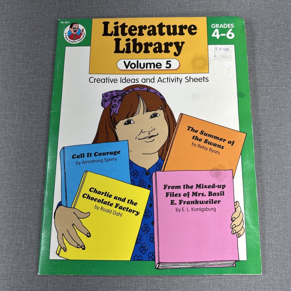 Literature Library Volume 5 Creative Ideas & Activity Sheets 1990 Workbook