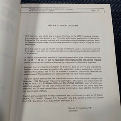 Mechanical Engineering Review Manuals P.E. Manuals Michael R. Lindeburg 6th