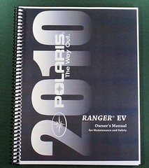 2010 Polaris Ranger EV Owner’s Manual: 98 Pages & Protective Covers!