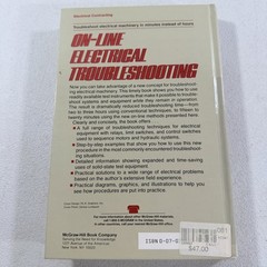 On-Line Electrical Troubleshooting Hardcover Lynn Lundquist 1989 HC