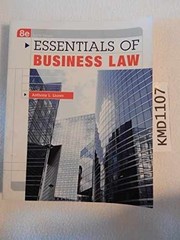 Essentials of Business Law – Paperback, by Liuzzo Anthony – Very Good