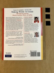Making Words Ser.: Making Words First Grade- D. Hall & P. Cunningham *EX-LIBRARY