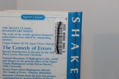 Lot of 7 William Shakespeare Signet Classic Textbooks Revised Ed Perma-Bound