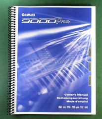 Yamaha 9000 Pro Instruction Manual: 250 Pages & Protective Covers!