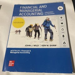 Financial and Managerial Accounting by Barbara Chiappetta, Ken W. Shaw PB
