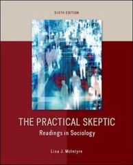 The Practical Skeptic: Readings in Sociology- paperback, 9780078026881, McIntyre
