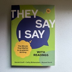 They Say / I Say with Readings 5th Edition (2021, paperback, Graff)