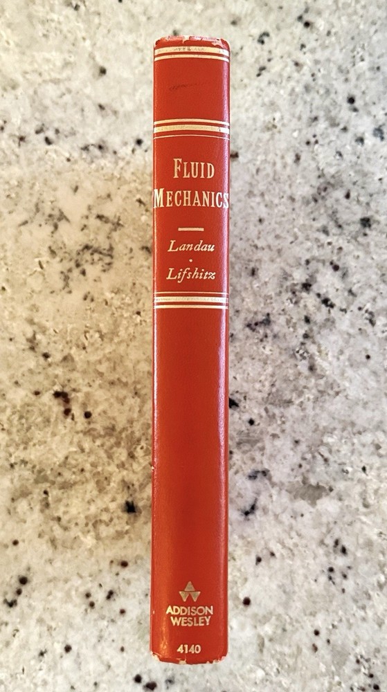 VTG 1968 Printing Landau & Lifshitz Fluid Mechanics 1st Edition HCVG