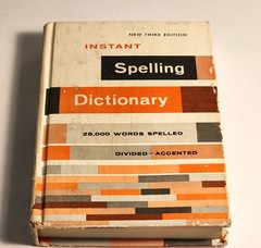 Instant Spelling Dictionary Vtg 60s 1967 School Text Book Word Abbreviations 25K