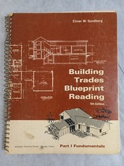 1972 BUILDING TRADES BLUEPRINT READING 5th Ed Paperback Book by ELMER W SUNDBERG