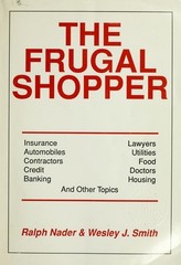 The Frugal Shopper by nader, ralph & smith, wesley j., Acceptable Book