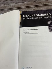 Milady’s Standard Professional Barbering by Milady 2011 HC Acceptable Condition