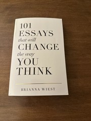 101 Essays That Will Change The Way You Think – VERY GOOD NO MARKS