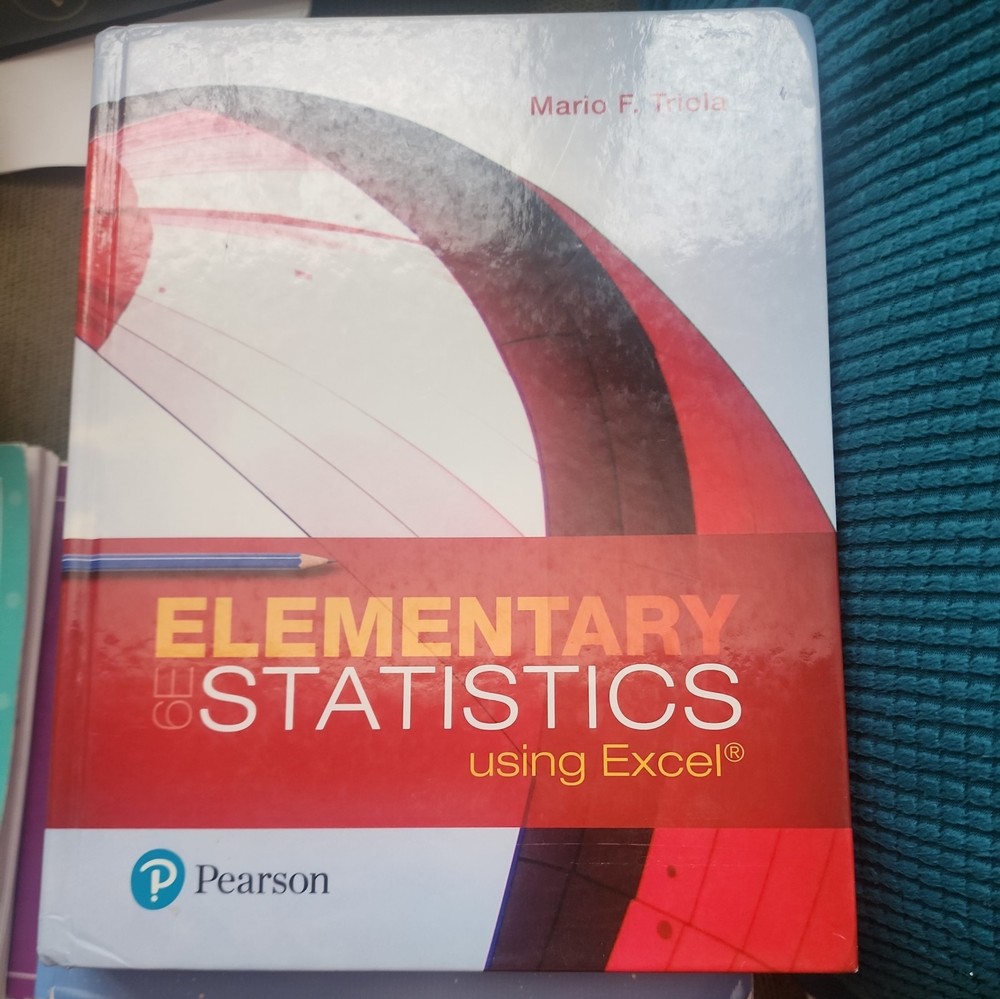 Elementary Statistics Using Excel (6th Edition) – Hardcover – VERY GOOD