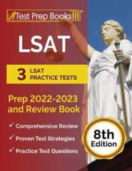 LSAT Prep 2022-2023: 3 LSAT Practice Tests and Review Book: – VERY GOOD