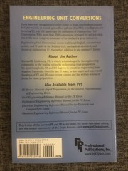 Engineering Unit Conversions, 4th Ed by Lindeburg PE, Michael R. (PB/ Like New