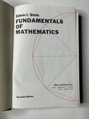 Fundamentals Of Mathematics Seventh Edition. (1980) Hardcover Edwin Stein
