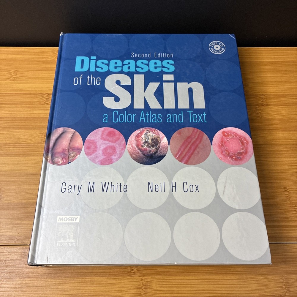 Diseases of the Skin Color Atlas & Text Second Edition Gary White Neil Cox W/ CD