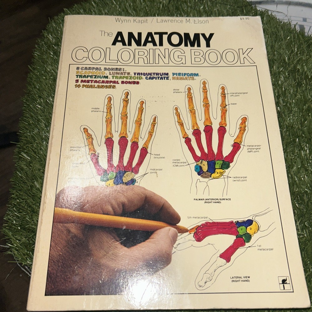 The Anatomy Coloring Book (2nd Edition), Kapit, Wynn; Elson, Lawrence M., Used;
