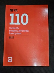 NFPA 110 Standard for Emergency and Standby Power Systems 2022 Edition USA STOCK
