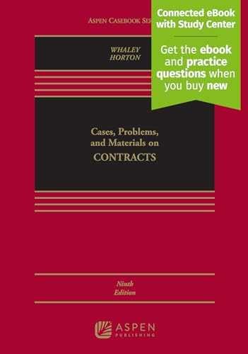 Cases, Problems, and Materials – Hardcover, by Whaley Douglas J; – Very Good z