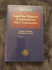 NEW! Florian Kästle Legal Due Diligence in International M&A Transactions