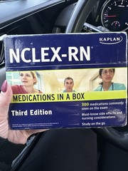 NCLEX-RN Medications in a Box by Kaplan (2011, Cards,Flash Cards) Pharmacy Nurse
